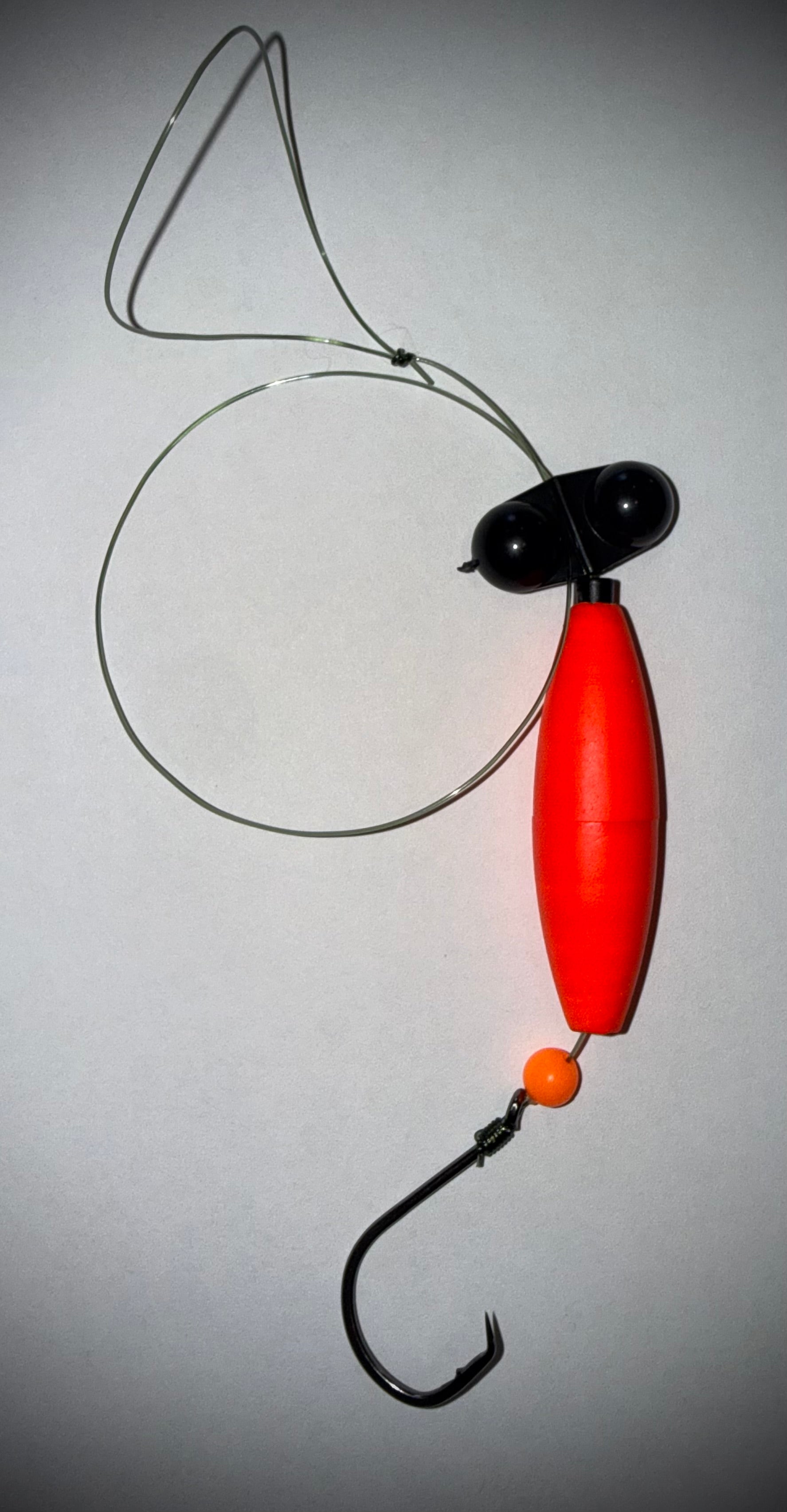Mr Fathead Floating Cut Bait Mud Knocker Rig 18” 40 lb 6/0 circle hook 2.5 Bait Float